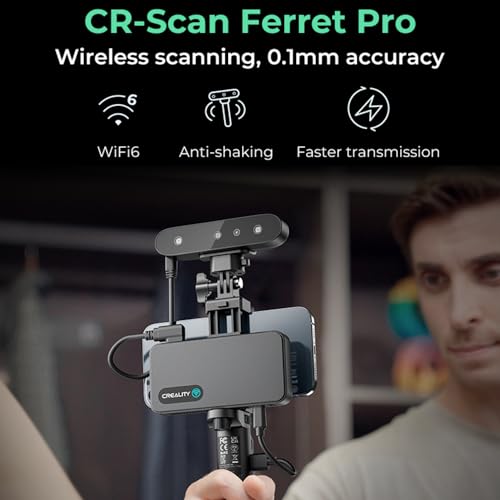 Daconovo Creality CR-Scan Ferret Pro Scanner 3D portátil e portátil Velocidade de digitalização de 3
