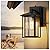 zeyu Modern Outdoor Porch Light with Built-in GFCI Outlet, Dusk to Dawn Exterior Wall Lantern with Die-Cast Aluminum, Black Finish with Clear Glass, 1951S-PC-G BK