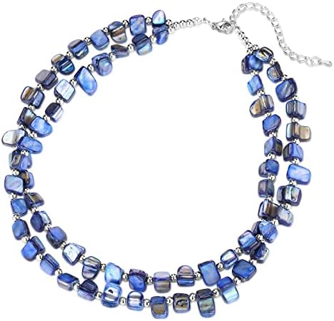 BULINLIN Boho Shell Beaded Necklaces Colorful Layered Beach Seashell Necklace Costume Jewellery Gifts for Women
