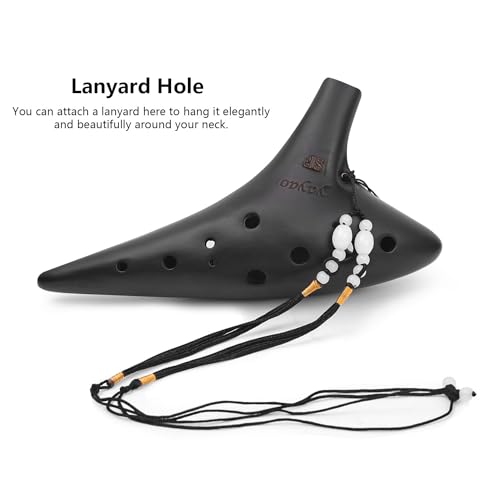 Ycxyq YCXYQUS0006 Soprano F Key - Ocarina Professional Master Tuning 12-Hole Ceramic Piccolo Smoked Craft Firing Comes thumb #3