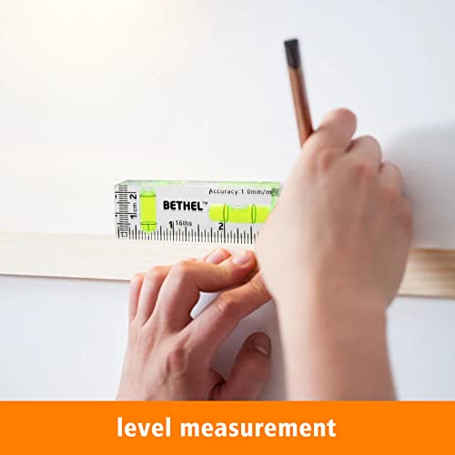 T-Type Level Mini Bubble Level Two directions Spirit Level Shatterproof Cross Check Bubble Level Picture Hanging Levels Mark Measuring Instruments Layout Tools (75×25×15(MM)) - Thumbnail 4