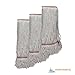 Moptimistic 24oz Looped Yarn Floor Mop Head | Pack of 3 | Natural White Color Mop Head Replacement | Narrow Head Band | Durable & Economical | for Home, Industrial and Commercial Use ( Large )