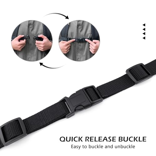 Deshionew Mochila universal, alça de peito ajustável, de substituição, alça de cintura, alça de este