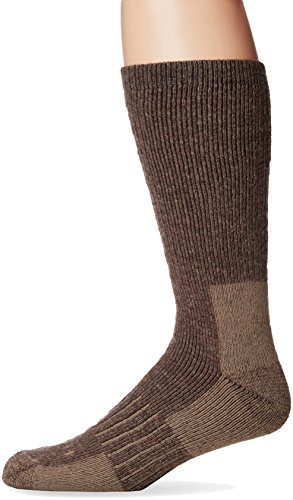 Carhartt Men's Full Cushion Recycled Wool Crew Socks, Brown, Shoe: 11-15