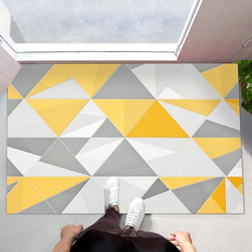 Tapis de porte extérieur antidérapant et robuste qui retient la poussière efficacement - 5