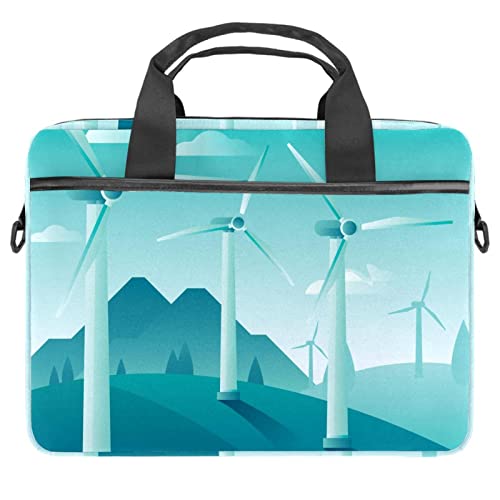 Sacoche ordinateur portable 13 14 pouces mallette bandoulière motif plante