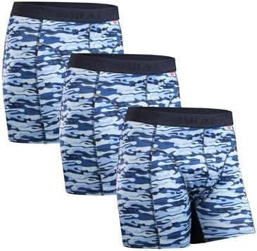 DANISH ENDURANCE 3er Pack Sport Boxershorts Herren, Regulär oder Lang | Funktionsunterwäsche, Elastisch & Atmungsaktiv, Scheuerfrei für Training & Fitnessstudio, Regulär oder Lang