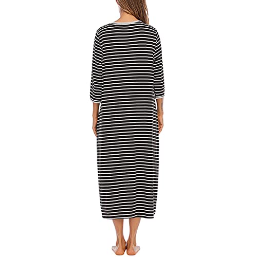 Chemise de nuit pour femmes fin des difficultés d'habillage avec le zip Hidyliu