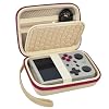 PAIYULE Travel Case Compatible with RG353V/ RG353VS/ R36S Retro Handheld Game Console, Handheld Emulator Storage Holder Organizer, Android Game Console Carrying Bag (Box Only) (Beige)