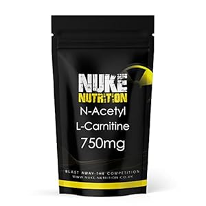 Nuke Nutrition Acetyl-L-carnitine Tablets 750mg | 120 Acetyl-L-Carnitine Tablets | Improve Cardiovascular Sports Performance, Metabolism & Cognitive Function | Vegan Friendly | Made in The UK