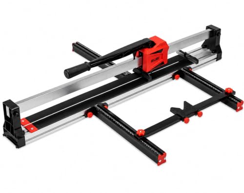 Image of Rubi F-ONE 800 Manual Tile Cutter Machine | 32 inch / 800mm Tile Cutting Machine | 750 Kg Breaking Strength | Bearing System for Smooth Scoring | Includes 22 mm Wheel | PRO Series | 3-Year Warranty