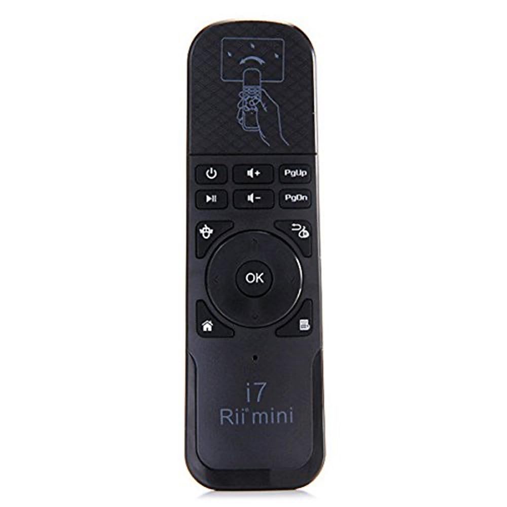Rii Mini i7 Wireless - Telecomando con mouse giroscopico per Smart TV, Mini PC (Android - Raspberry Pi), PC (Windows - Mac - Linux), Console (Xbox ONE - Xbox 360), Tablet (Android - Windows)
