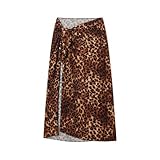 MaNMaNing Copricostume Donna Mare Elegante Tunica in Chiffon con Stampa Floreale, Copricostume Donna Mare Curvy Vestiti Vestiti da Spiaggia Intimissimi Estivi Set