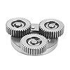 Jkjhbhged 36T 38mm Planetary Gear with Clutch for Motor Electric Bike E-Bike Steel Gear Ebike Parts, silver #3