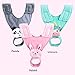 yijing Adjustable Baby Bottle Holder for Hands Free Bottle Feeding Hanging Stroller Bed Fixing Drink Feeding Bracket Strap Magic Sticker (Grey)