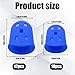 30 Pack Rubber Finger Tips, Rubber Thimbles for Office Work, Crafting, Guitar Playing and Skin Picking Control, Silicone Rubber Finger Covers in 6 Colors