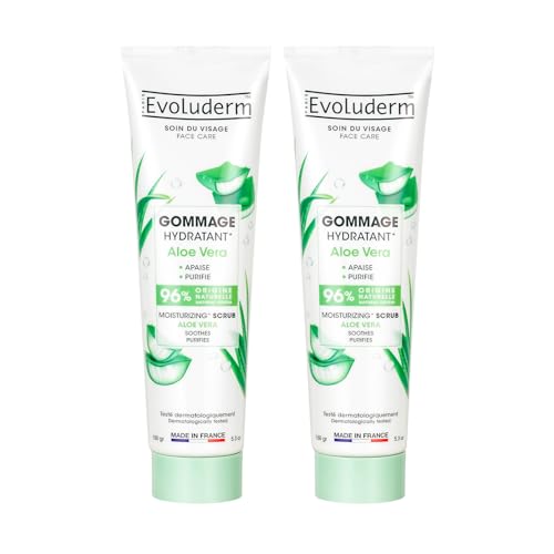 Gommage hydratant aloe vera Evoluderm pour retrouver une peau douce