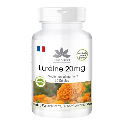 herba direkt - Lutéine 20mg - 60 gélules - En microcapsule | Herba Direkt - Qualité des pharmacies allemandes