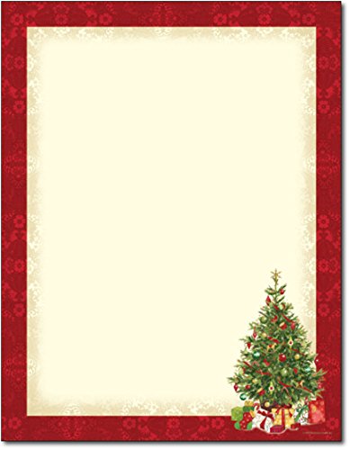 Lacy Tree Holiday Stationery - 80 Sheets - //coolthings.us