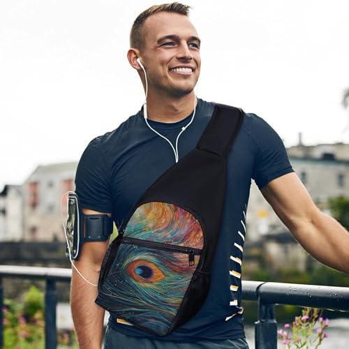 Bolso cruzado ligero tipo sling para senderismo y viajes miniatura 3