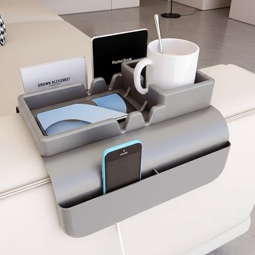 Silicone Couch Armrest Cup Holder with Pockets