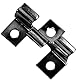 100 Stück WPC Clips Edelstahl, Terrassenclips Clips Klammer WPC Dielen Befestigungsclips,Verbund-Terrassen-Clips,Verschlussbrett-Clips für Montage von Terrassendielen(Schwarz 10.3mm)