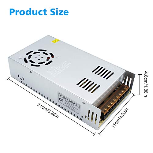 inShareplus 5V 60A 300W, DC Universal Regulated Switching Power Supply, Converter, LED Driver, Transformer, Adapter for LED Strips Pixel Lights, 3D Printer, Computer Project, CCTV - Image 4