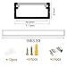 LED-Gigant - Perfil led de aluminio 1 m, 6 unidades, para tiras...