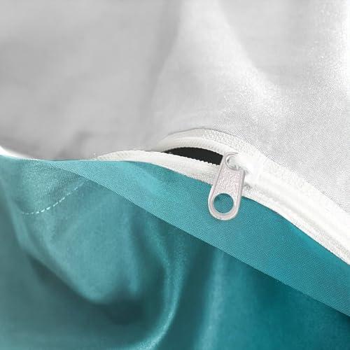 Housse de couette bleu dégradé 135x200 microfibre lit simple - 8