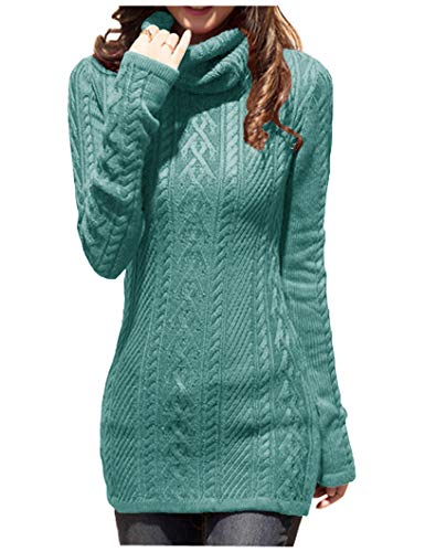 V28 women polo neck knit stretchable elasticity long slim sweater…
