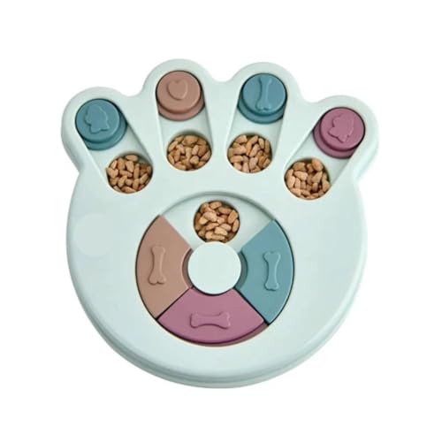 Brinquedo Pet Interativo Dispensador De Petiscos Cães e Gatos (Azul Claro)