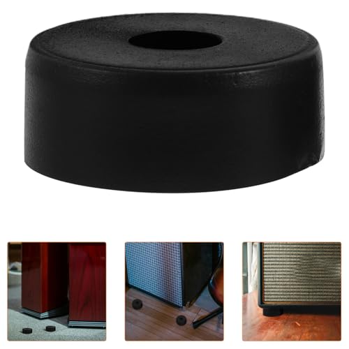 Artibetter Patas De Goma para Altavoces y Subwoofers, Accesorios De Aislamiento Acústico para Audio, Goma Duradera, 6 Piezas, Uso Equipos De Sonido Profesionales, Color Negro - imagen 8