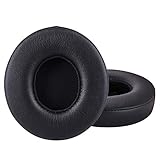 HZTCAM Professional Replacement Ear Pads for Beats Solo 2 & Solo 3 Wireless On-Ear Headphone/Soft Protein Leather/Noise Isolation Memory Foam/Strong Adhesive Tape/Cloud Like Comfort/Extra Durable