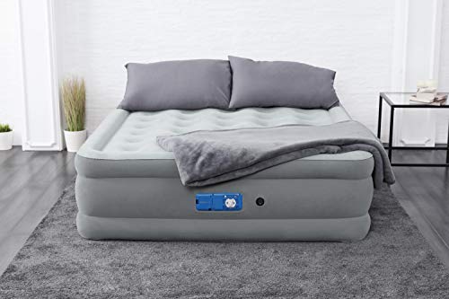 Bestway AlwayzAire Airbed Inflatable Mattress with Built-In Dual Inflation Air Pump, Queen, BW67624GB