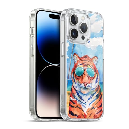 Funda de gel Paul Brent Tigre Shades para Apple iPhone 14 Pro resistente