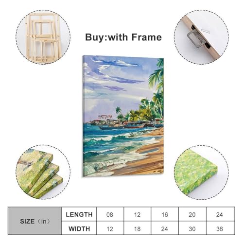 Impression murale de Phuket style aquarelle sur toile - 2