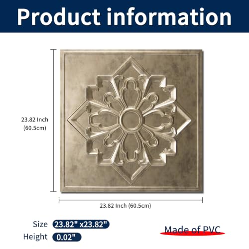 Paneles de pared 3D oro antiguo para crear un salón elegante y sofisticado 6