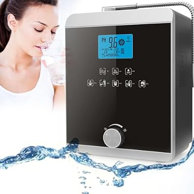 Water Ionizer Machine - Home Alkaline Water Filtration - pH 2.8-11 Alkaline Water - Water Purifier Machine - 5 Settings-Intelligent Voice-Auto-Cleaning-12000 Liters Per Filter-Instant heating 58°C
