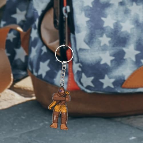 Image of Sasquatch Keychain 2-Pack, Unique Outdoor Gifts for Men & Women, Lightweight, Durable Keyring, Fun Camping Accessories