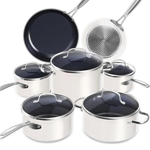 Nuwave Duralon Blue Ceramic Nonstick Cookware Set