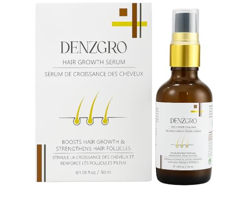 Image of Denzgro Hair Growth Serum for Women & Men - 50 ML | Strengthens Roots, Reduces Hair Fall, Promotes Hair Regrowth | Non-Greasy, Fast Absorbing Formula | With Biotin & Plant Extracts