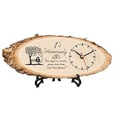 BeauGift 1 Year Anniversary Wood Gifts for Boyfriend Girlfriend Husband, 1st Anniversary Wedding Gift for Him Her Couple, One Year First Anniversary Keepsake Gift Ideas Wooden Clock