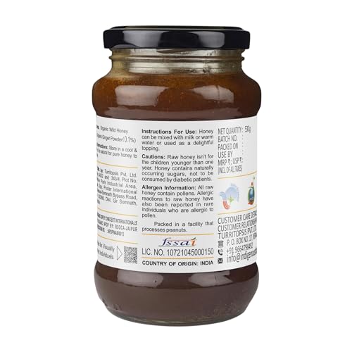 Image of INDIGENOUS HONEY USDA Certified Organic Raw Honey with Organic Ginger