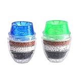 Sosoport Aktivkohlefilter und Installieren Geeignet Rostbeständig 2 Stück mit 5-schichten Filtration Zufällige Farbe für Küchenwasserhahn für Küche und Bad