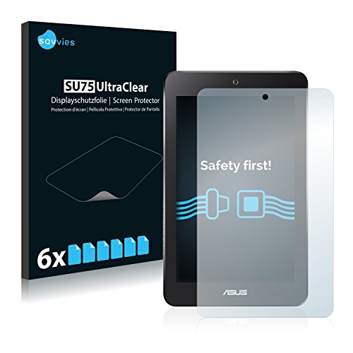 savvies Protector Pantalla para ASUS MeMo Pad HD 7 ME173X (6 Unidades) Película Ultra Transparente