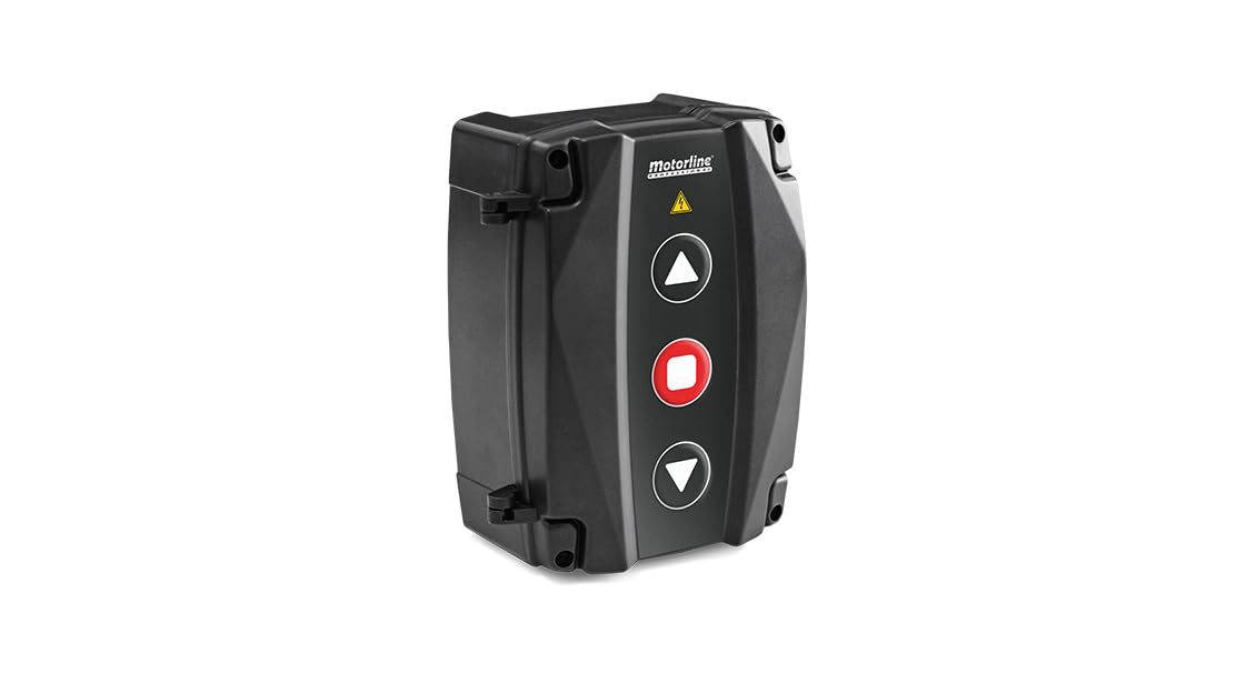 Motorline MC76 Central de control para motores enrollables, persianas enrollables, cierres enrollables con botones externos y compatible con WIFI