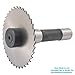 HHIP 3900-0144 Spring-Loaded Steel Slotting Saw Arbor, R8 Shank, 5-3/32
