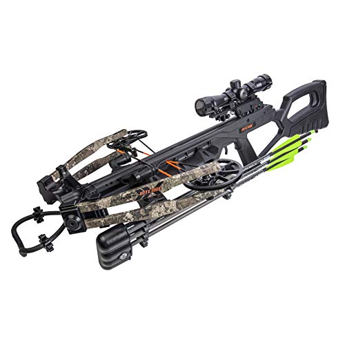 BearX Intense Ready to Shoot Crossbow Package with Scope, Quiver, Bolts, Cocking Rope, and Wax