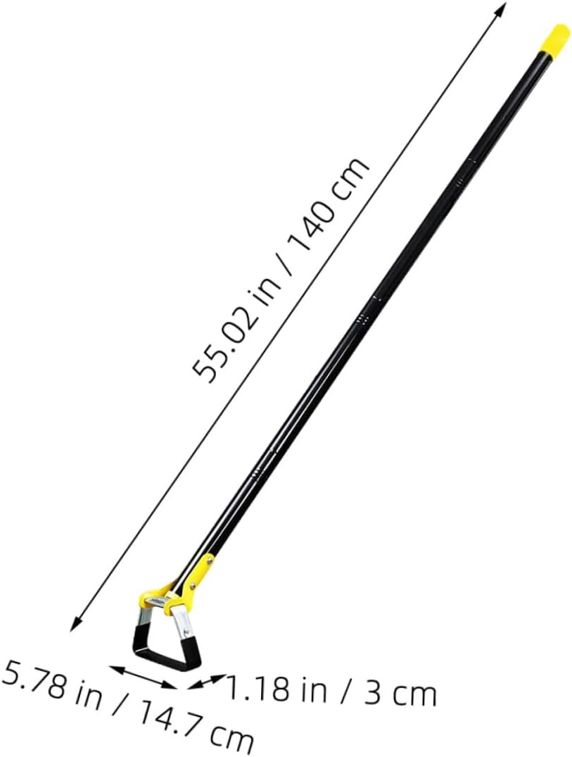 Yardwe Hand Stirrup Hoe and Small Garden Cultivator for Weeding, 1.6m Long Handle Gardening Tool for Lawn and Flower Beds, Manual Weed Removal Tool for Patio and Outdoor Planting