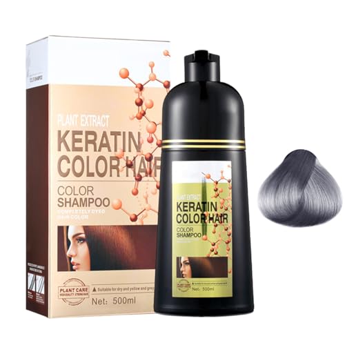 Shampoing pour cheveux gris : la coloration noire 6 en 1 spéciale cheveux secs